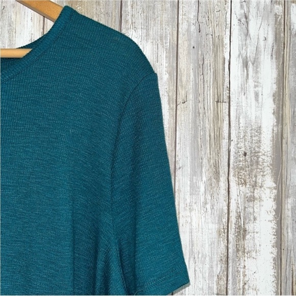 Maurices Teal Rib Tuck In Tee - Picture 3 of 5